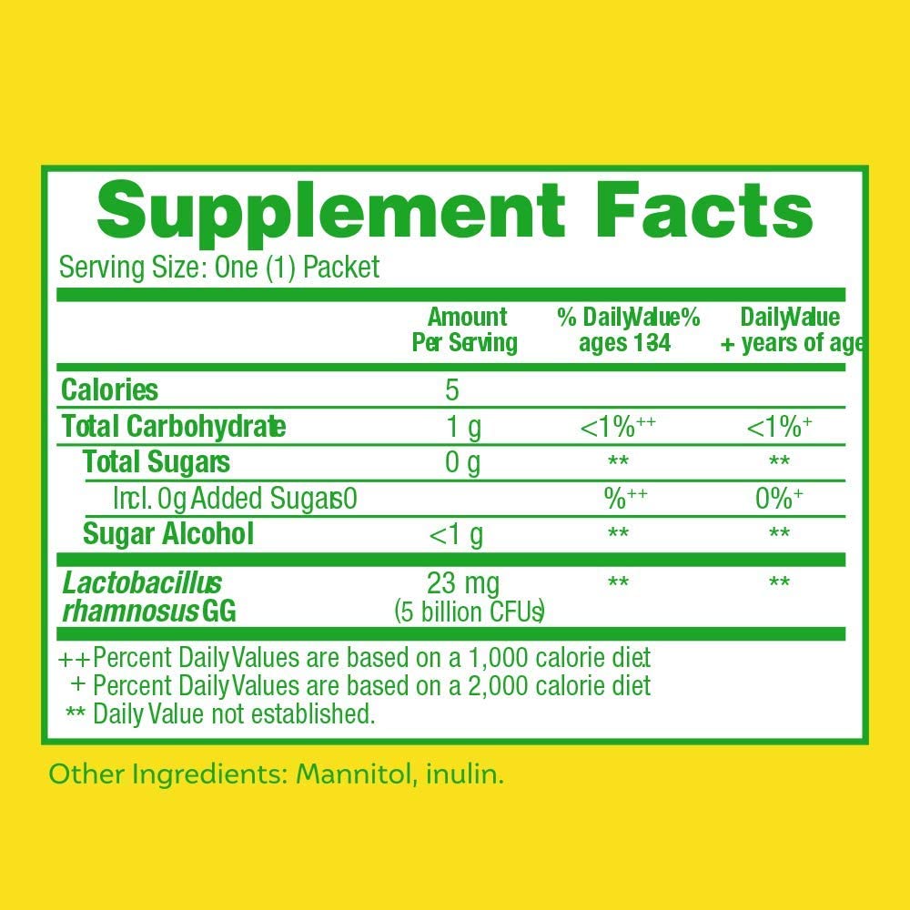 Compare to: Culturelle Kids Packets Daily Probiotic Supplement | Helps Support a Healthy Immune & Digestive System*